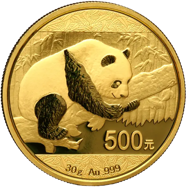 30g China Panda Gold Coin | Mixed Years