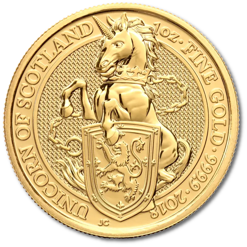 1 oz Queen’s Beasts Unicorn Gold Coin (2018)